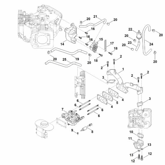 Picture of H - Sistema di alimentazione carburante EVC 7000.0 (EVC7000-0001)